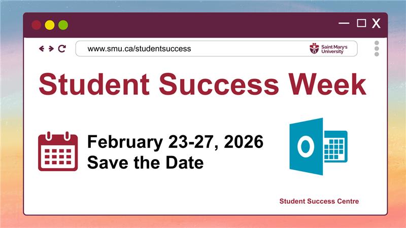A graphic promoting Student Success Week February 23-27