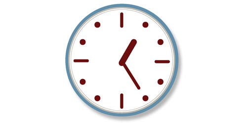 Library Hours Clock