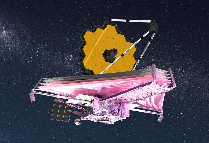 Artist conception of the James Webb Space Telescope. Credit: NASA GSFC/CIL/Adriana Manrique Gutierrez