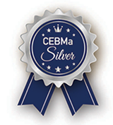 A badge signifying CEBMa Silver certification