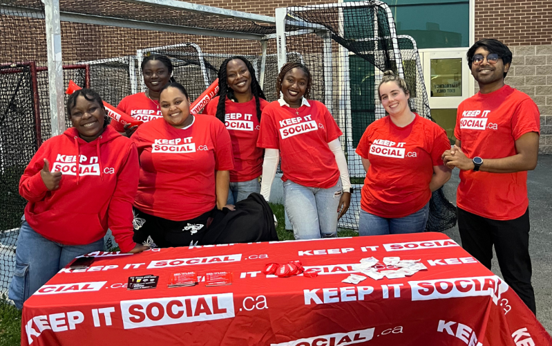 Volunteers supporting Keep It Social